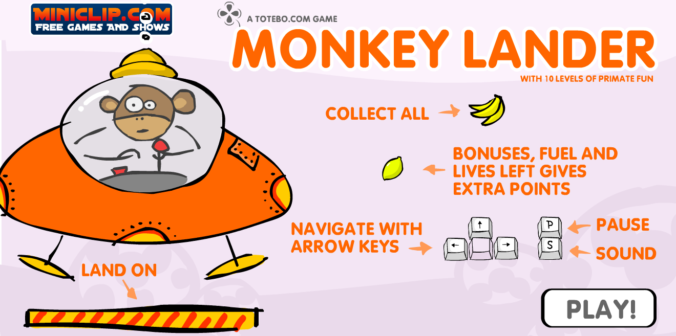 بازی نوستالژی و خاطره انگیز Monkey lander