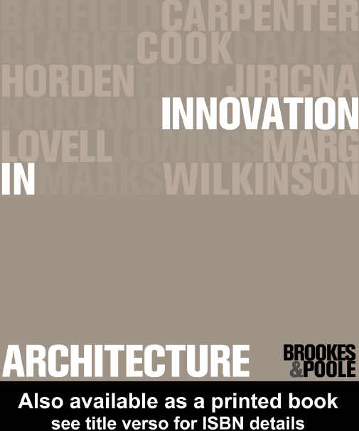 دانلود کتاب Innovation in Architecture, A Path to the Future