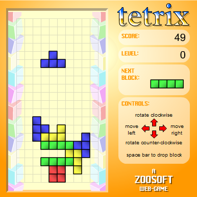 بازی نوستالژی و خاطره انگیز Tetrix