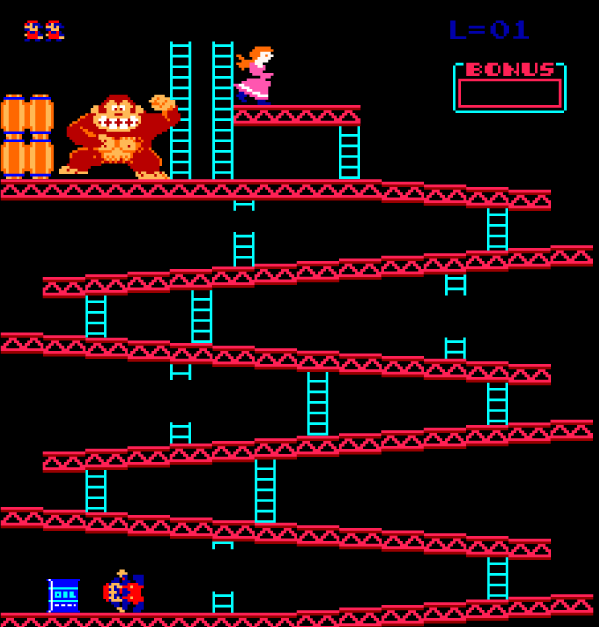 بازی نوستالژی و به یاد ماندنی دانکی کونگ Donkey Kong