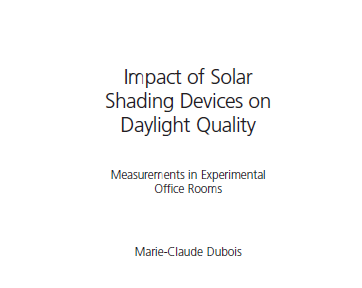 دانلود کتاب Impact of Solar Shading Devices on Daylight Quality