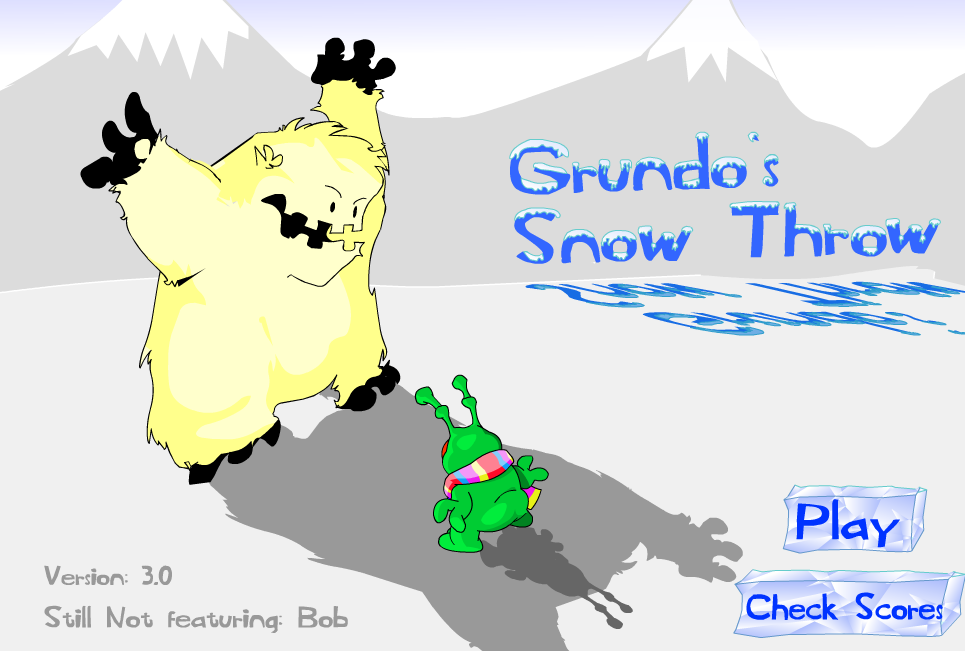 بازی نوستالژی و خاطره انگیز گروندو  Grundo's Snow Throw